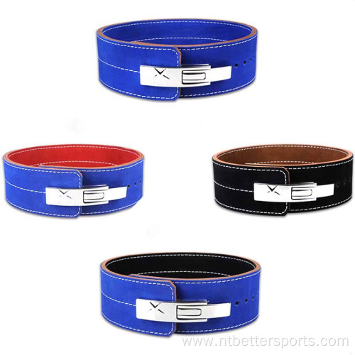 Bodybuilding Power Cowhide Leather Gym Weightlifting Belt